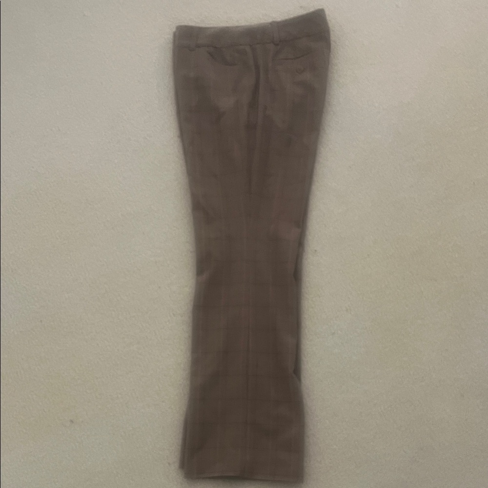 Context Brown Plaid Straight Leg Pants - Picture 4 of 5